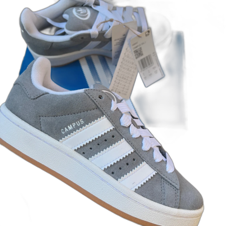 Grå adidas Campus sneakers i mocka