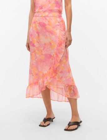 Vero Moda Vmsmilla H/W Wrap Skirt Wvn Ga - Pink - XS