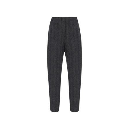 Emporio Armani Wool Broek , Grijs , Dames , Maat: XS