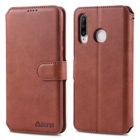 Praktiskt Stilrent Plånboksfodral - Huawei P30 Lite Brun