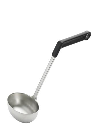 Suppeøse Ergonova 28 Cl Stål/Sort Home Kitchen Kitchen Tools Spoons & Ladels Black Gense