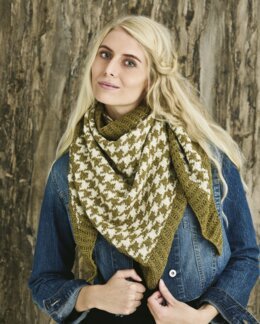 Sjal med rutmönster Mora