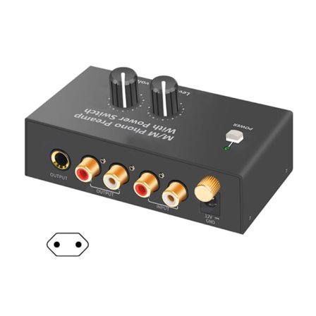 HA150 RCA1/4" Out Mini Audio Phono Preamp för skivspelare Fonograf Förförstärkare Stereo Audio HiFi hörlursförstärkare