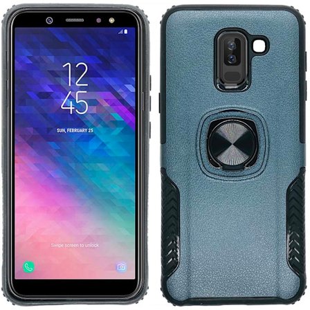 Samsung A6 Plus - Exklusivt Skal med Ringhållare från LEMAN