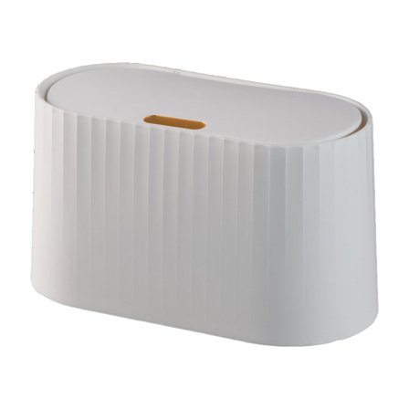 Mini Soptunna med Trycklock, Liten Papperskorg för Skrivbord och Kontor, Kompakt Design Soptunna med Lock för Badrum Köksbänk,