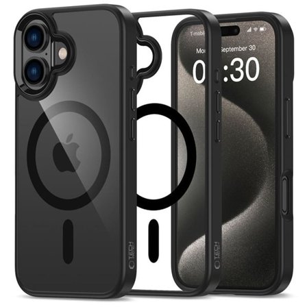 Tech-Protect MagMat MagSafe iPhone 16-etui - gjennomsiktig