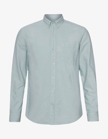 Organic Button Down Shirt - Cloudy Grey - XL