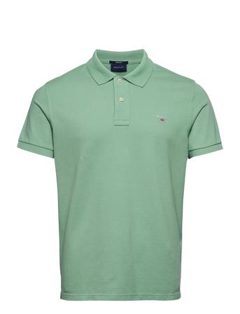 Original Pique Ss Rugger Polos Short-sleeved Vihreä GANT
