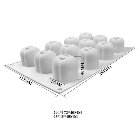 12 kirsebær fruktkake mousse silikonform DIY simulering frukt