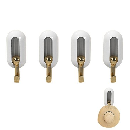 Självhäftande krokar Väggkrokar Nyckelkrokar för vägg dekorativa nyckelhållare Självhäftande väggkrokar vit