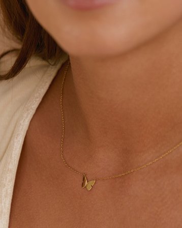 Edblad Papillon Necklace Gold Doré Bijoux Fille - Kids Brand Store
