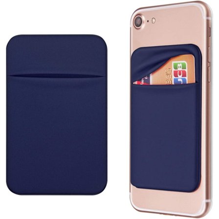 Självhäftande korthållare för mobiltelefoner, ficka med självhäftande plånboksficka med RFID-kort, ID-kort, kreditkort, ATM-kort