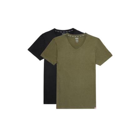 Diesel, T-Shirt Umtee Michael Tube Twopack Zwart, Heren, Maat:L,Katoen