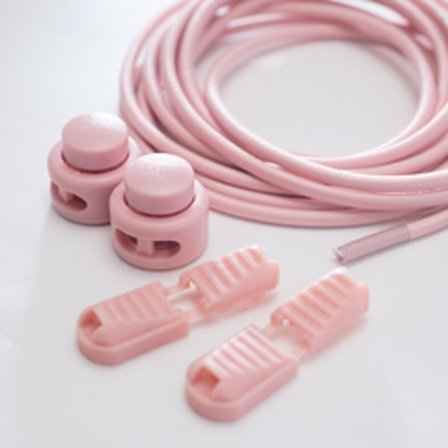 Elastiske skolisser 1 par for voksne/barn, trenger ikke å knyte elastiske låseskolisser (rosa)