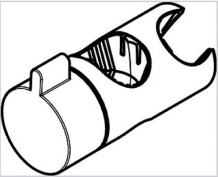 Hansgrohe 92366000 Dusjholder Ø22 mm, forkrommet, Baderom