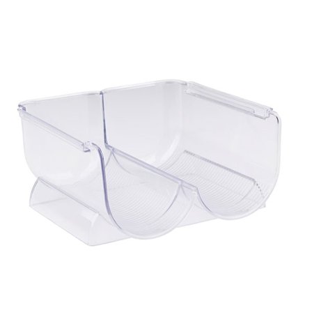 Dobbel flaskeholder for kjøleskap med to rom