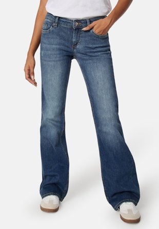 ONLY Blush Low Waist Flared Denim Medium Blue Denim Klær