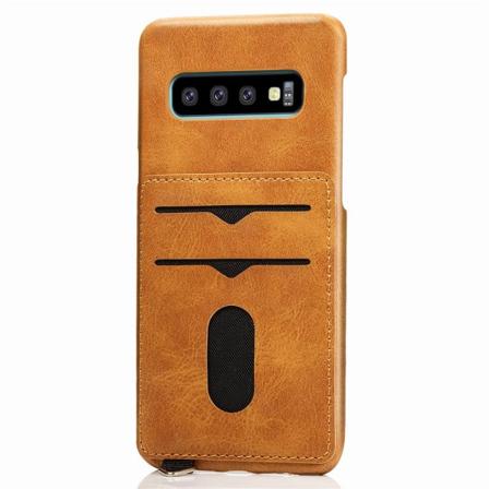 Stilsäkert Vintage Skal (leman) - Samsung Galaxy S10 Plus Ljusbrun