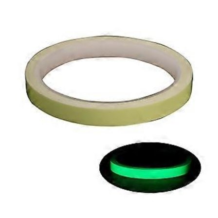 Selvklebende fiskestang lysende tape vanntett fluorescerende tape sikkerhetsvarsel klistremerker nattfiskeverktøy kuttbar grønn