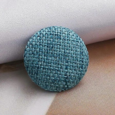 10 stk. Skaftknapper Metallknapper Klær DIY Stoffknapper Stofftrukket Lin Rund Dekorativ