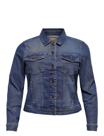 Carwespa Life Denim Jacket Mbd Dongerijakke Denimjakke Blå ONLY Carmakoma*Betinget Tilbud