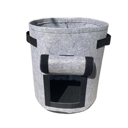 Potetvekstpose med håndtak og åpningsklaff Pustende stoffposer for hageplanter
