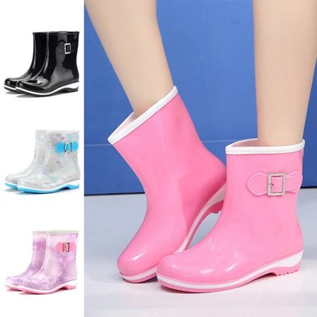 Regnstövlar för dam Lätta gummistövlar i enfärgade Sky Blue 41