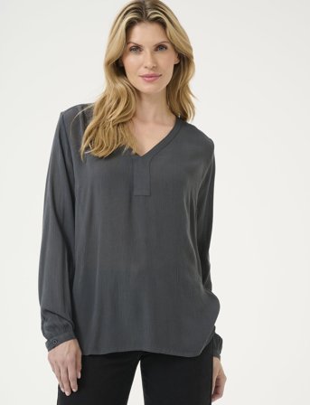 Kaffe Amber Blouse Ls - Black - 34