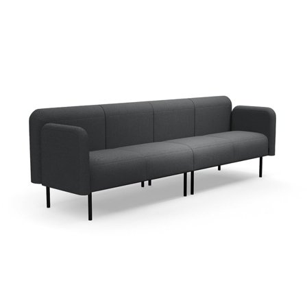 Sofa VARIETY, 4-personers, stof Blues CSII, antracit
