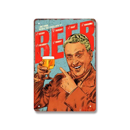 Nostalgisk industriell stil veggdekorasjon stue bar øl dekorativt maleri