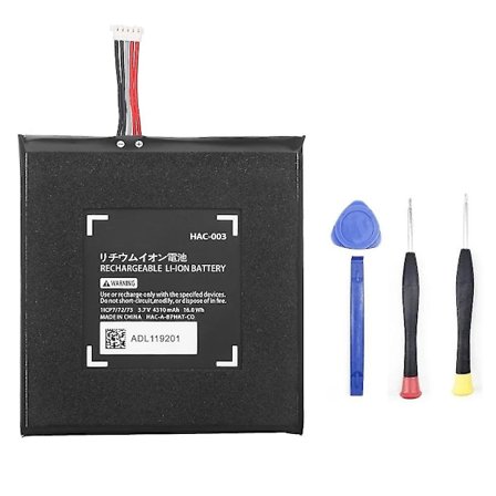 3.7V 4310mAh HAC-003 Akku Switch-pelikonsolille HAC-003 Li-ion Ladattavat Akut Korjaustyökalusarjalla