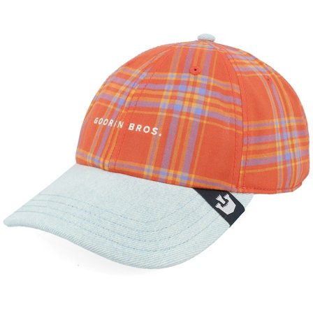 Goorin Bros. - Orange Unconstructed Cap - Jeeze Louise Papa Cap Madras Dad Cap @ Hatstore