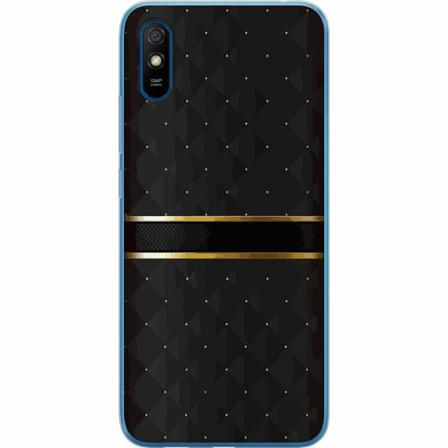 Xiaomi Redmi 9at Genomskinligt Skal Golden Stripes