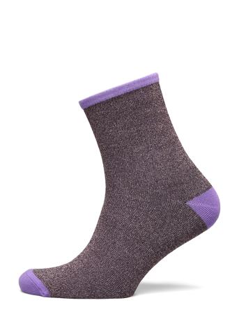 Dina Solid Lingerie Socks Regular Socks Lilla Becksöndergaard