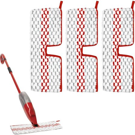 3 kpl - Mikrokuitumoppien vaihtoliinat - Sopii Vileda 1-2 Spray MAX/o-cedar ProMist Max -malleihin