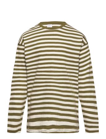 Top Ls Essential Stripe T-shirts Long-sleeved T-shirts Monivärinen/Kuvioitu Lindex