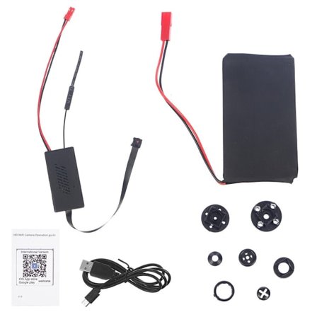 Overvåkningskamera Trådløst WiFi Minikamera Bevegelsesdeteksjon HD 1080P Gjør-det-selv-knapp