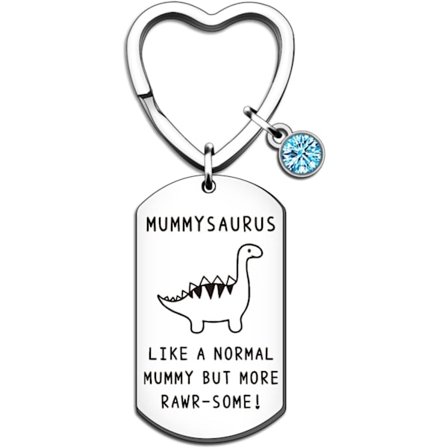 Roliga Mumie-presenter Mummysaurus Nyckelring från dotter son födelsedag jul tacksägelse mors dag presenter till mamma mamma mamma mamma