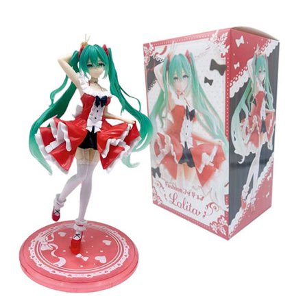 B - med låda Hatsune Miku Anime Figur 20cm Taito Action Staty PVC Samlarleksak Födelsedagspresent för Barn och Vuxna
