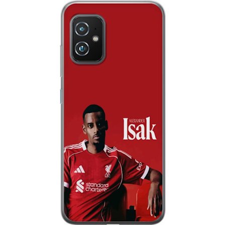 Asus Zenfone 8 Gennemsigtig cover Alexander Isak plakat Liverpool fodboldtrøje Sverige landsholdet angriber Premier League angreb kunst