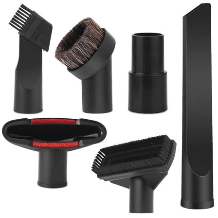 Dammsugarmunstycke set med borstar - Universal 6 delars munstycke spaltmunstycke borste munstycken 35 mm till 3-XF9-