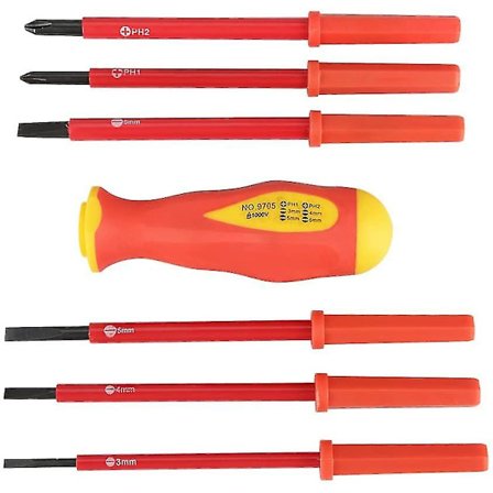 Ympäristöystävällinen eristetty sähköasentajan ruuvimeisseli, kodin korjaukseen, rakennustyöntekijöille, sähköasentajille