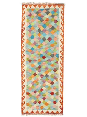 Pequeño Kilim Afghan Old Style Alfombra 81X208 Lana