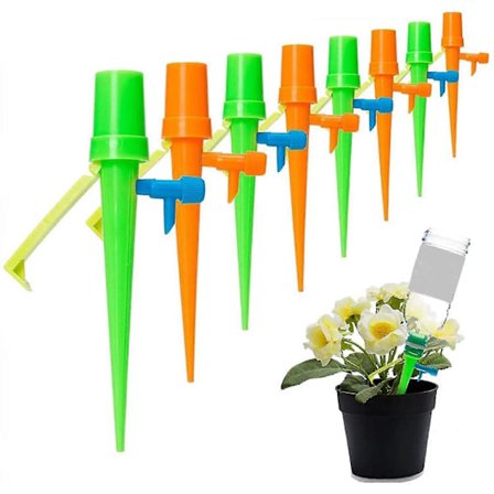 Pakke med 24 plantningsvandingspigge, justerbare til planter