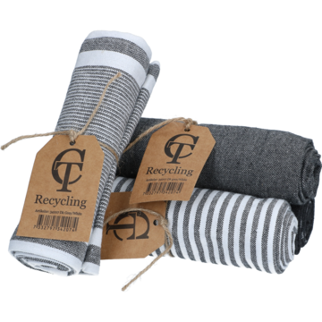 KJØKKENHÅNDKLE GRÅ/HVIT