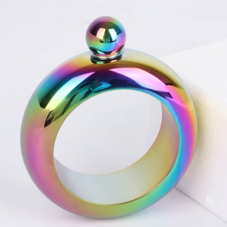 3,5 oz armbånd Vinflaske Bangle Hoftekolbe MULTICOLOR