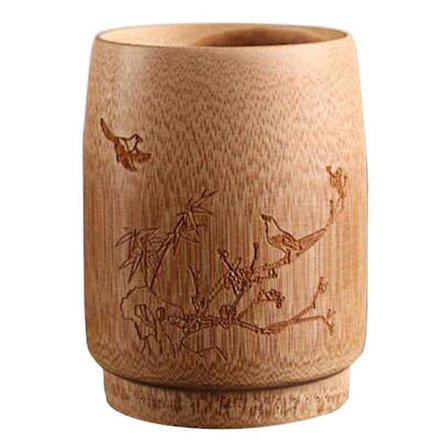 Luonnollinen bambu mehu muki ja kuppi juomakupit sakelle kahville ja teelle, 12 mallia valittavana