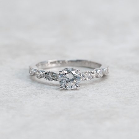 Förlovningsring Kaprifol, 18K Vitguld - Förlovning- och vigselringar