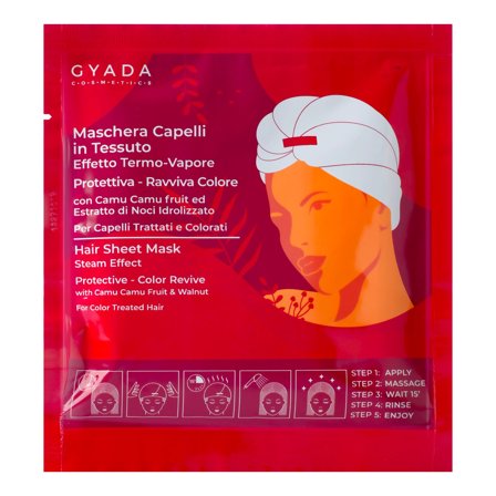 Gyada Cosmetics Maschere Capelli in Tessuto Maschera Capelli In Tessuto - Protettiva E Ravviva Colore 60ml - Maschera Protezione Colore Capelli