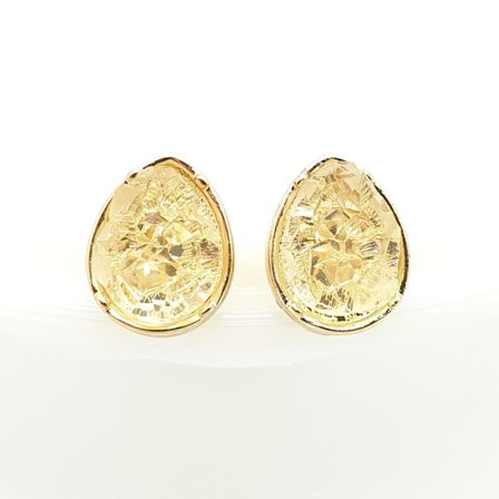 Durzy rock lava crystal shinning stone earring stud waterdrop